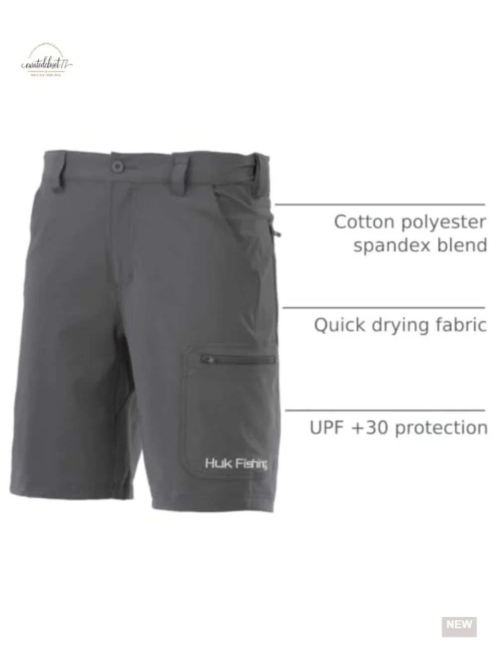Men's Quick-Dry Stretch Cargo Shorts UPF 30 Fishing